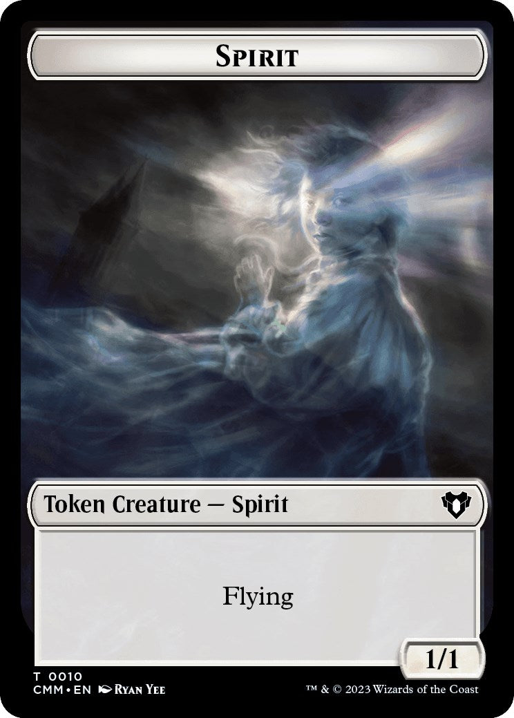 Spirit (0010) // Satyr Double-Sided Token [Commander Masters Tokens] | Amazing Games TCG