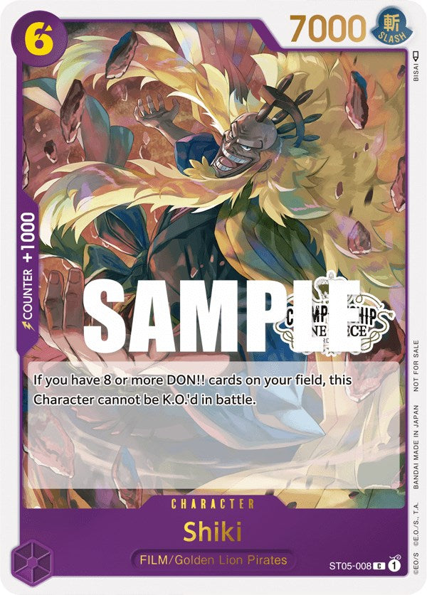 Shiki (Store Championship Participation Pack Vol. 2) [One Piece Promotion Cards] | Amazing Games TCG