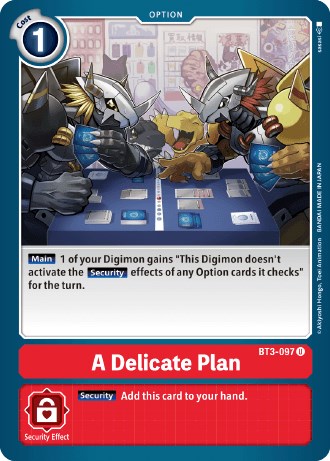 A Delicate Plan [BT3-097] (Revision Pack 2021) [Release Special Booster Promos] | Amazing Games TCG