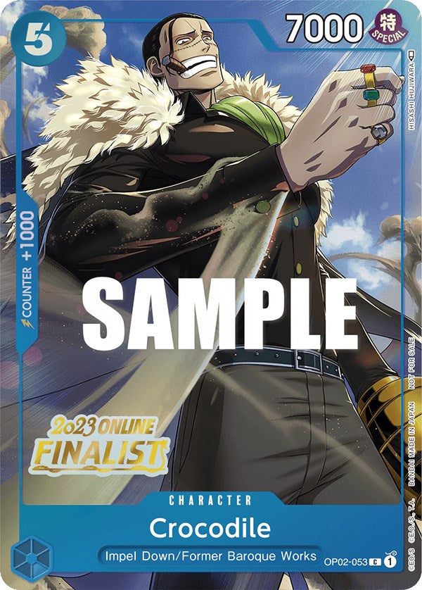 Crocodile (Online Regional 2023) [Finalist] [One Piece Promotion Cards] | Amazing Games TCG