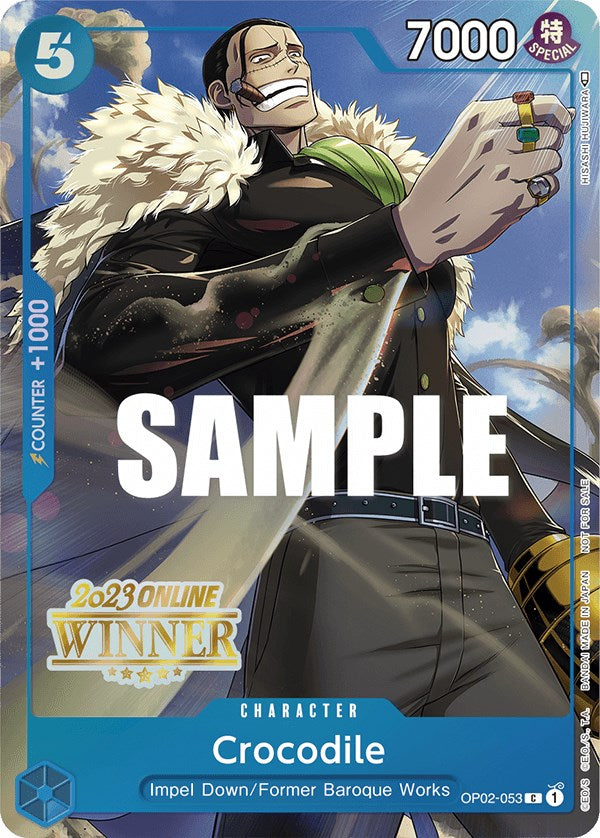 Crocodile (Online Regional 2023) [Winner] [One Piece Promotion Cards] | Amazing Games TCG