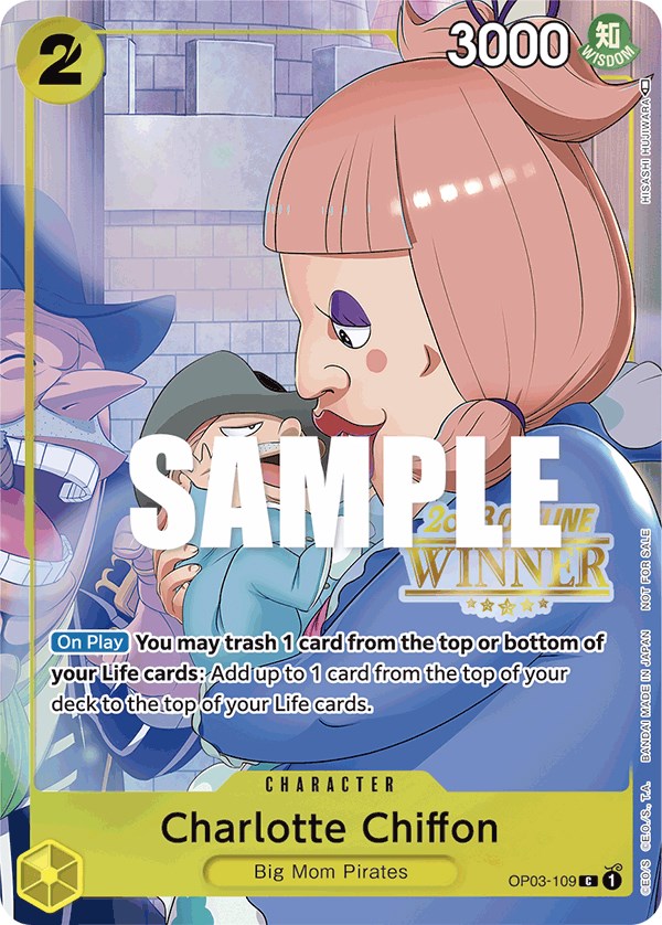 Charlotte Chiffon (Offline Regional 2023) [Winner] [One Piece Promotion Cards] | Amazing Games TCG