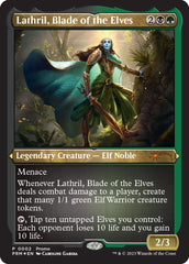 Lathril, Blade of the Elves (Foil Etched) [Media Promos] | Amazing Games TCG