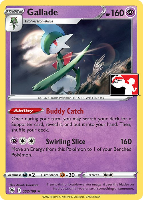 Gallade (062/189) [Prize Pack Series Three] | Amazing Games TCG