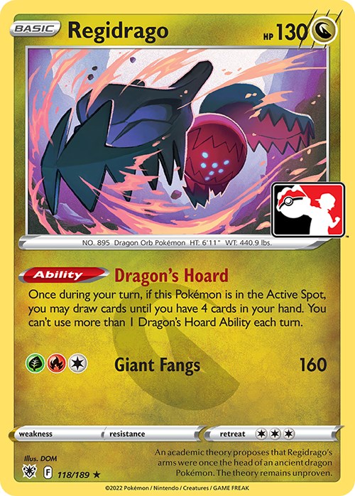 Regidrago (118/189) [Prize Pack Series Three] | Amazing Games TCG