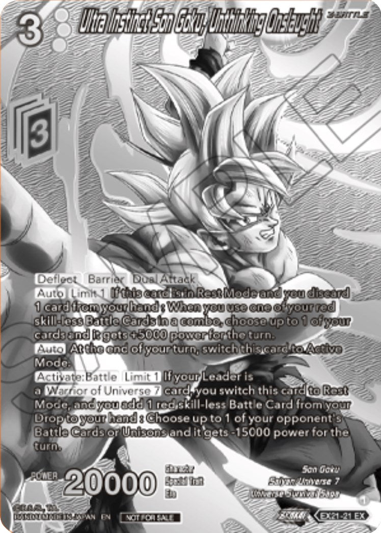 Ultra Instinct Son Goku, Unthinking Onslaught (2023 Offline Regionals Silver Print) (EX21-21) [Promotion Cards] | Amazing Games TCG