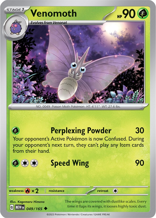 Venomoth (049/165) [Scarlet & Violet: 151] | Amazing Games TCG