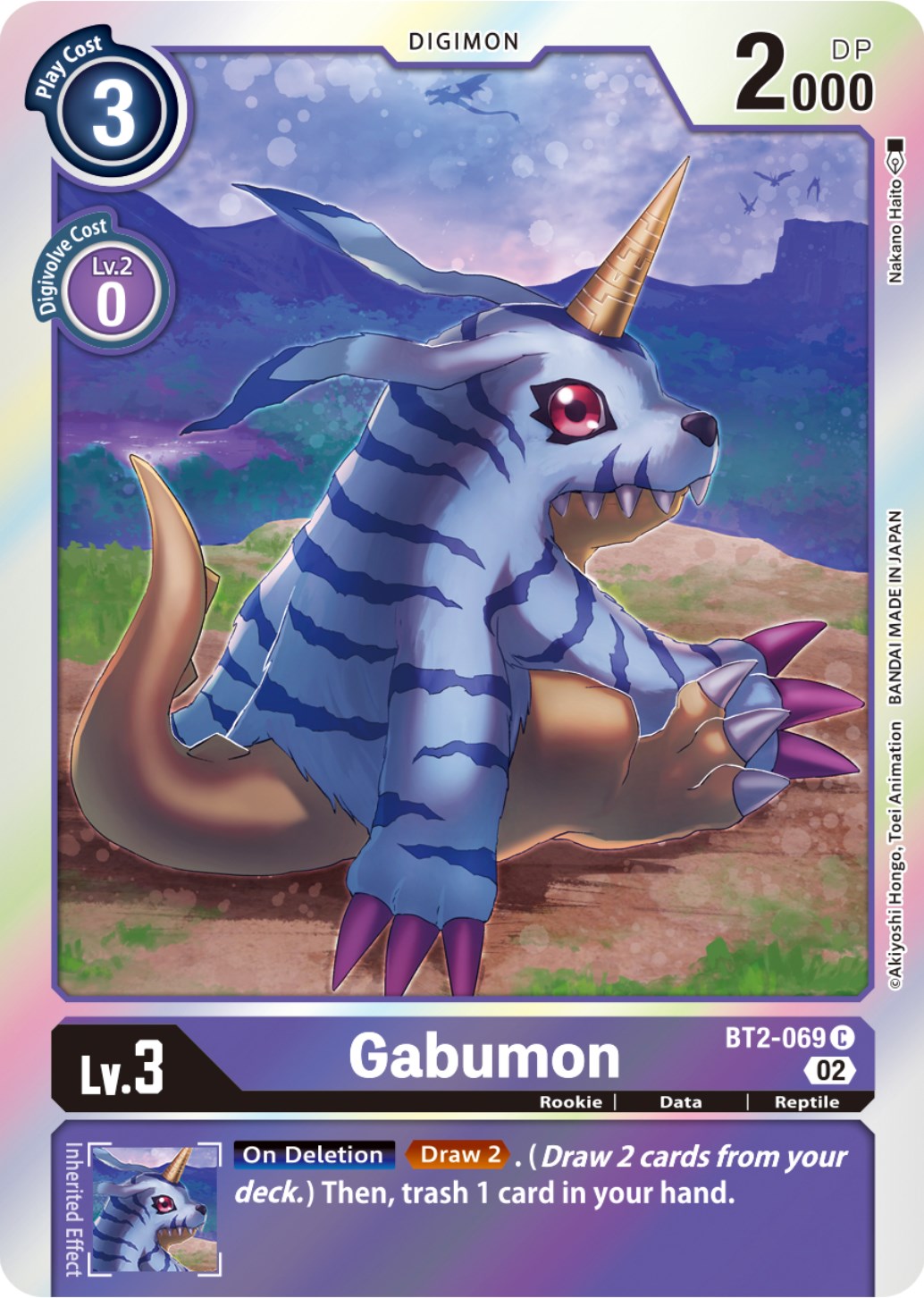 Gabumon [BT2-069] (Resurgence Booster Reprint) [Resurgence Booster] | Amazing Games TCG