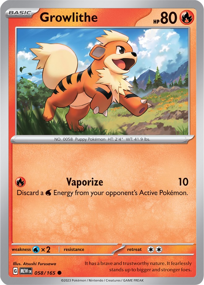 Growlithe (058/165) [Scarlet & Violet: 151] | Amazing Games TCG