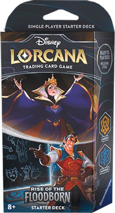 Disney Lorcana: Rise of the Floodborn Starter Deck (Amber & Sapphire) | Amazing Games TCG