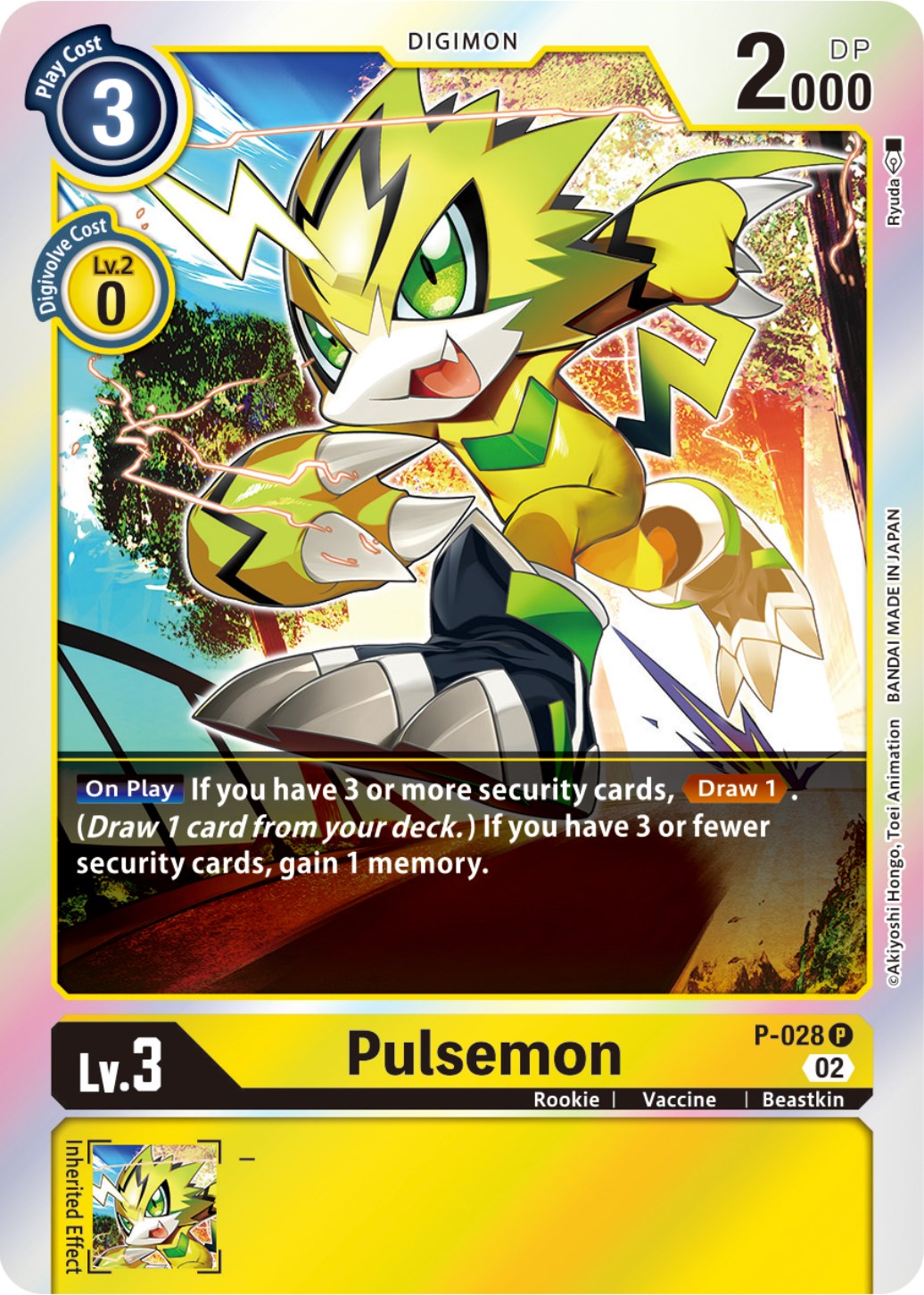 Pulsemon [P-028] (Resurgence Booster Reprint) [Promotional Cards] | Amazing Games TCG