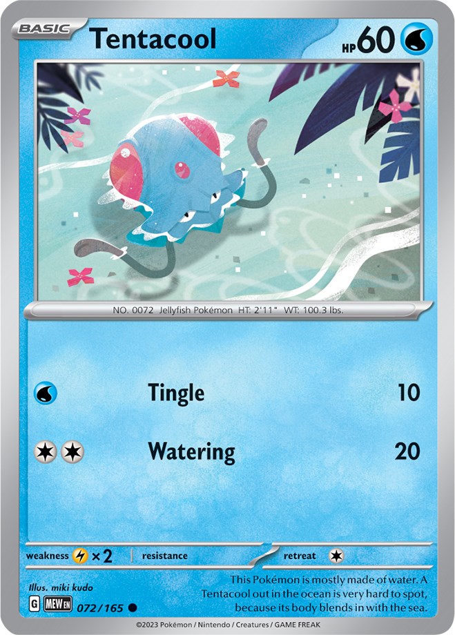 Tentacool (072/165) [Scarlet & Violet: 151] | Amazing Games TCG