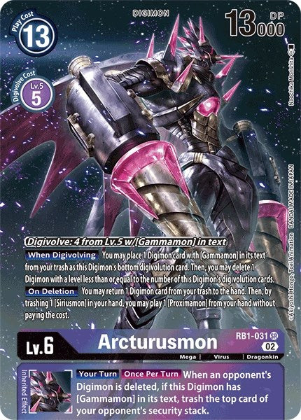 Arcturusmon (Textured Alternate Art) [Resurgence Booster] | Amazing Games TCG