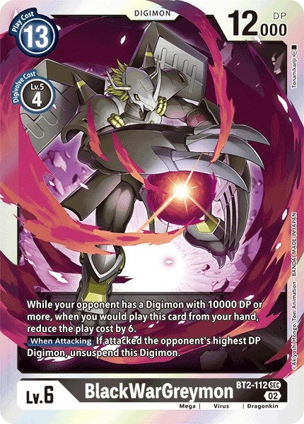 BlackWarGreymon (Resurgence Booster Reprint) [Resurgence Booster] | Amazing Games TCG