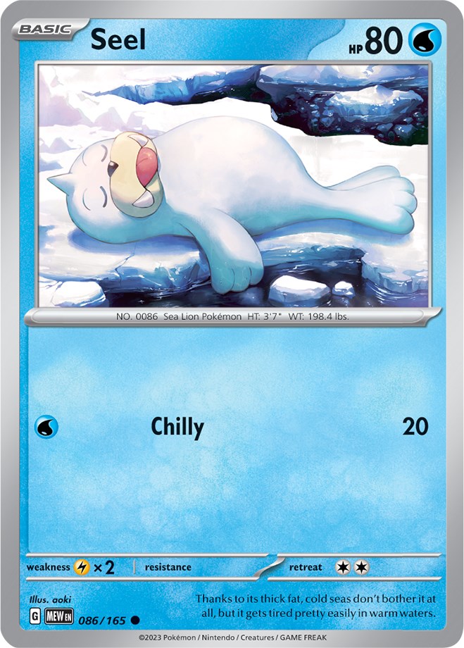 Seel (086/165) [Scarlet & Violet: 151] | Amazing Games TCG