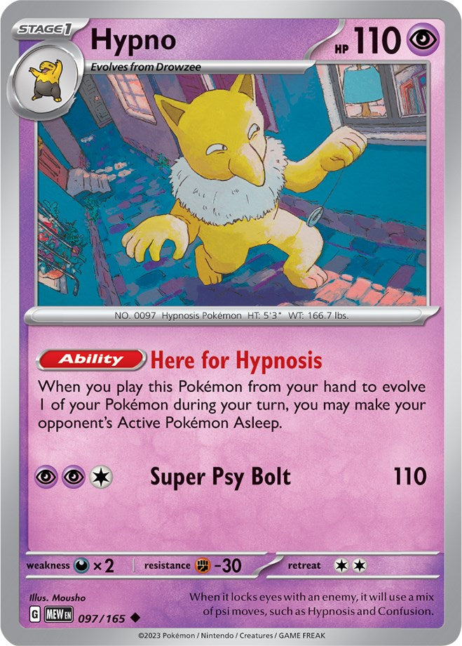 Hypno (097/165) [Scarlet & Violet: 151] | Amazing Games TCG