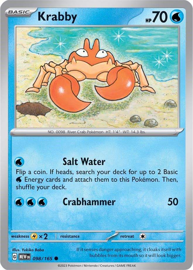 Krabby (098/165) [Scarlet & Violet: 151] | Amazing Games TCG