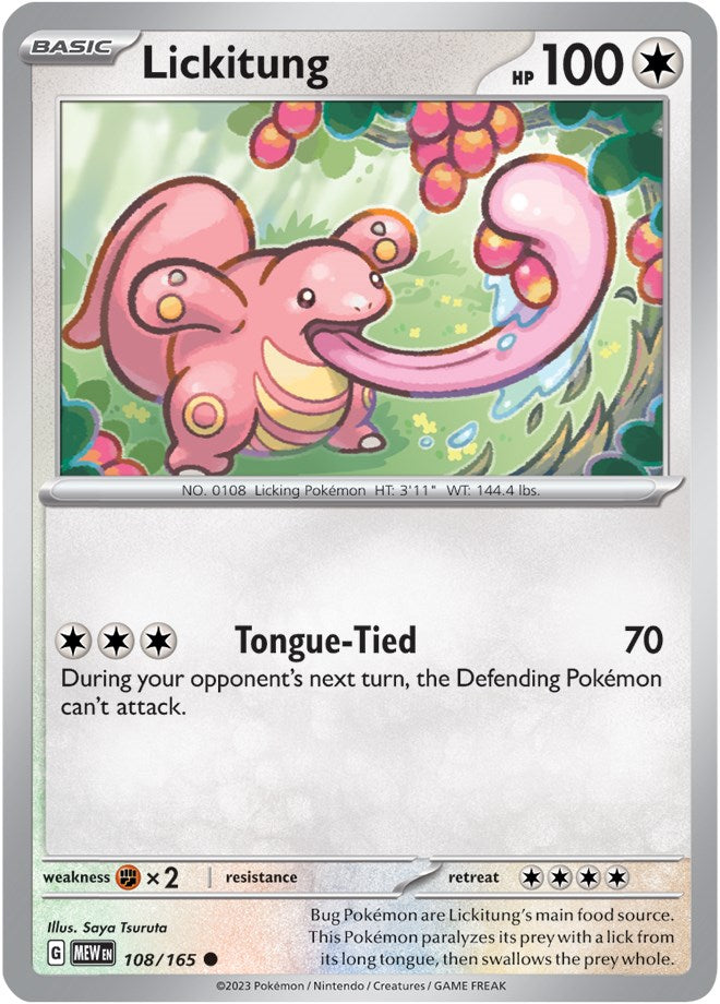 Lickitung (108/165) [Scarlet & Violet: 151] | Amazing Games TCG