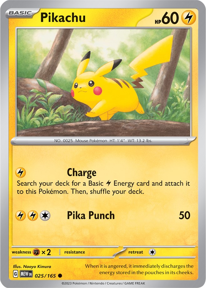 Pikachu (025/165) [Scarlet & Violet: 151] | Amazing Games TCG