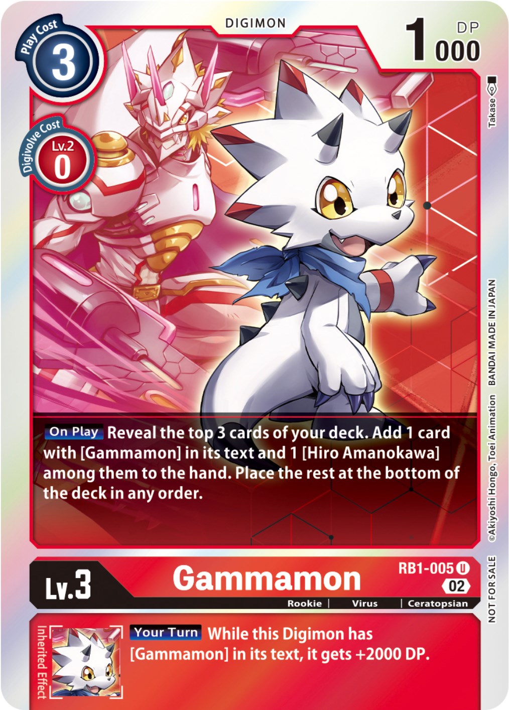 Gammamon [RB1-005] (Box Topper) [Resurgence Booster] | Amazing Games TCG