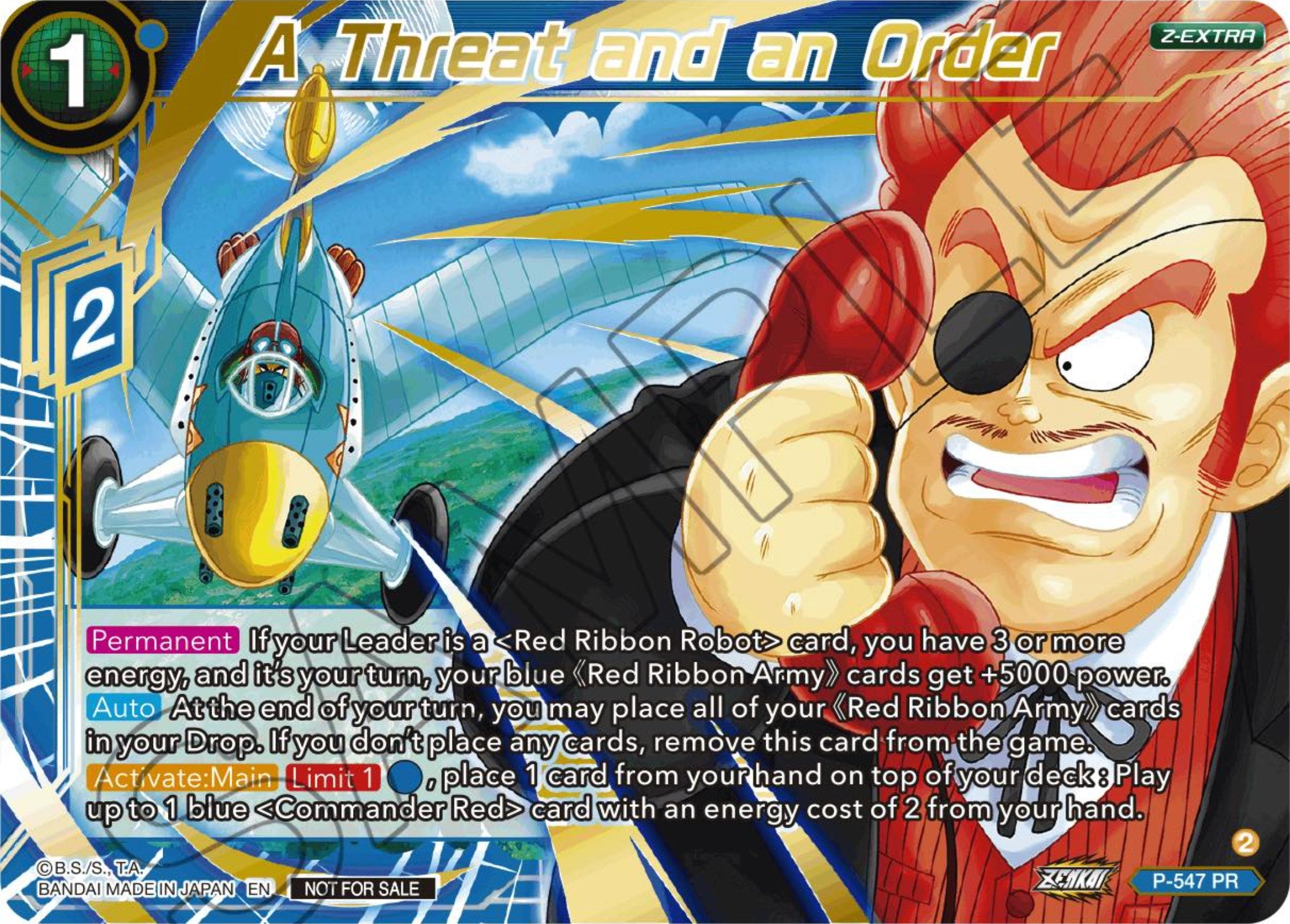 A Threat and an Order (Championship Z Extra Card Pack 2023) (P-547) [Tournament Promotion Cards] | Amazing Games TCG