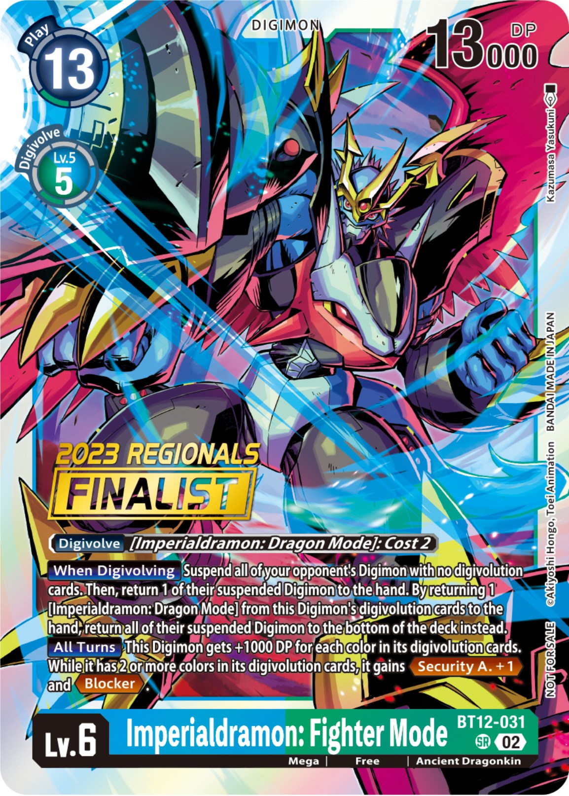 Imperialdramon: Fighter Mode [BT12-031] (2023 Regionals Finalist) [Across Time] | Amazing Games TCG