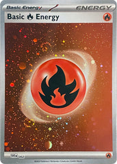 Basic Fire Energy (002) (Cosmos Holo) [Scarlet & Violet: Base Set] | Amazing Games TCG