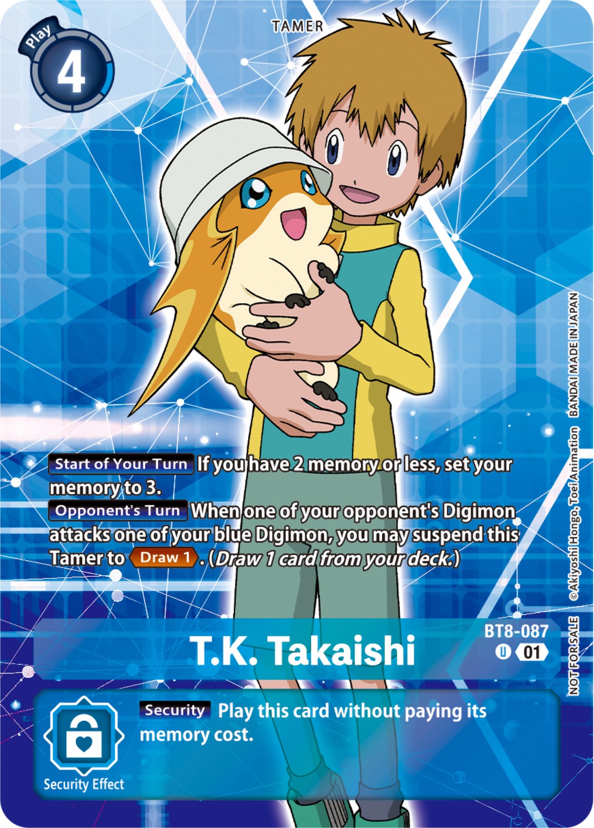 T.K. Takaishi [BT8-087] (Tamer Party Pack -The Beginning-) [New Awakening] | Amazing Games TCG