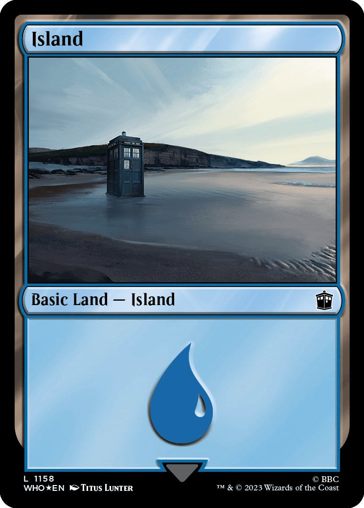 Island (1158) (Surge Foil) [Doctor Who] | Amazing Games TCG