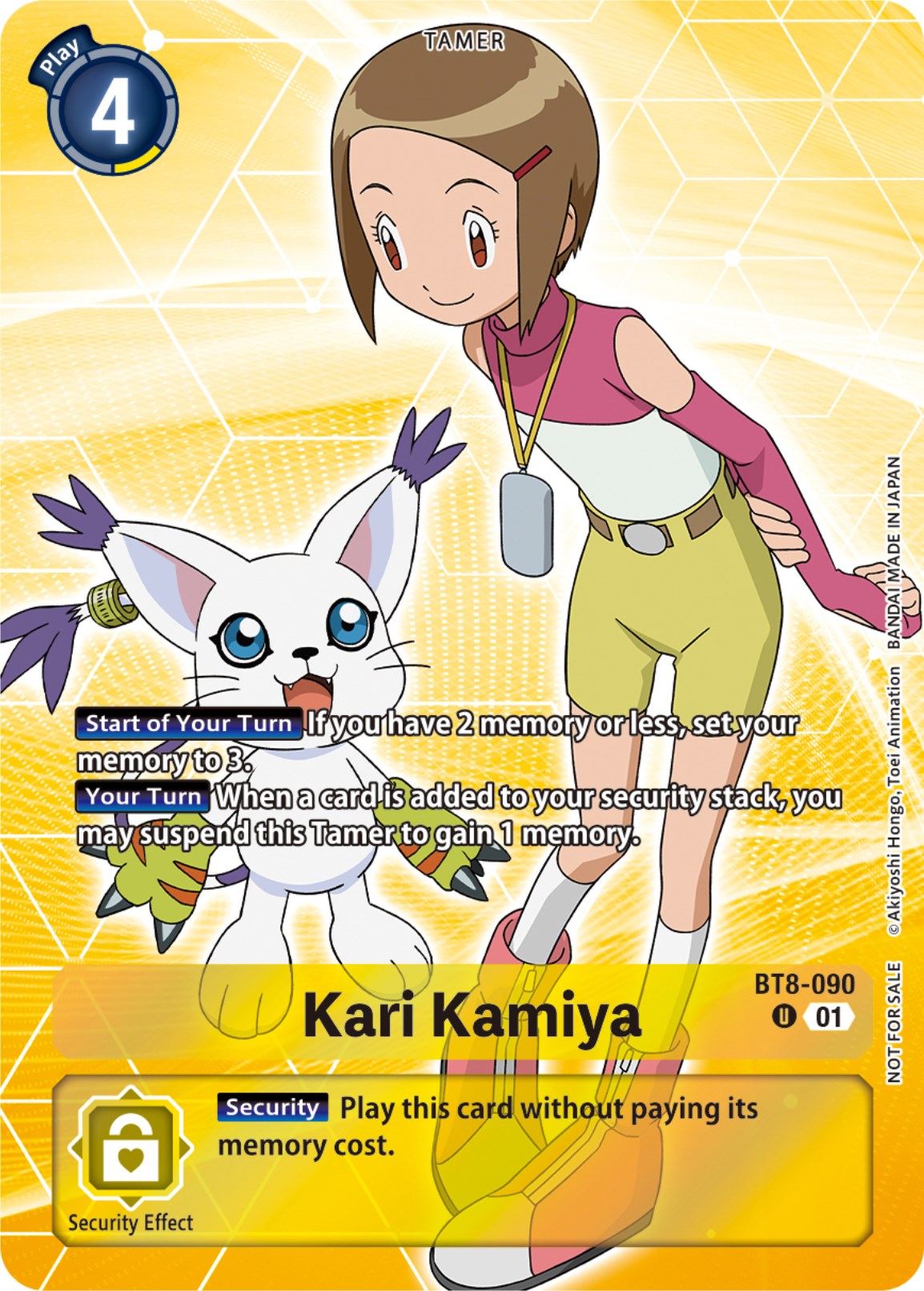 Kari Kamiya [BT8-090] (Tamer Party Pack -The Beginning-) [New Awakening] | Amazing Games TCG