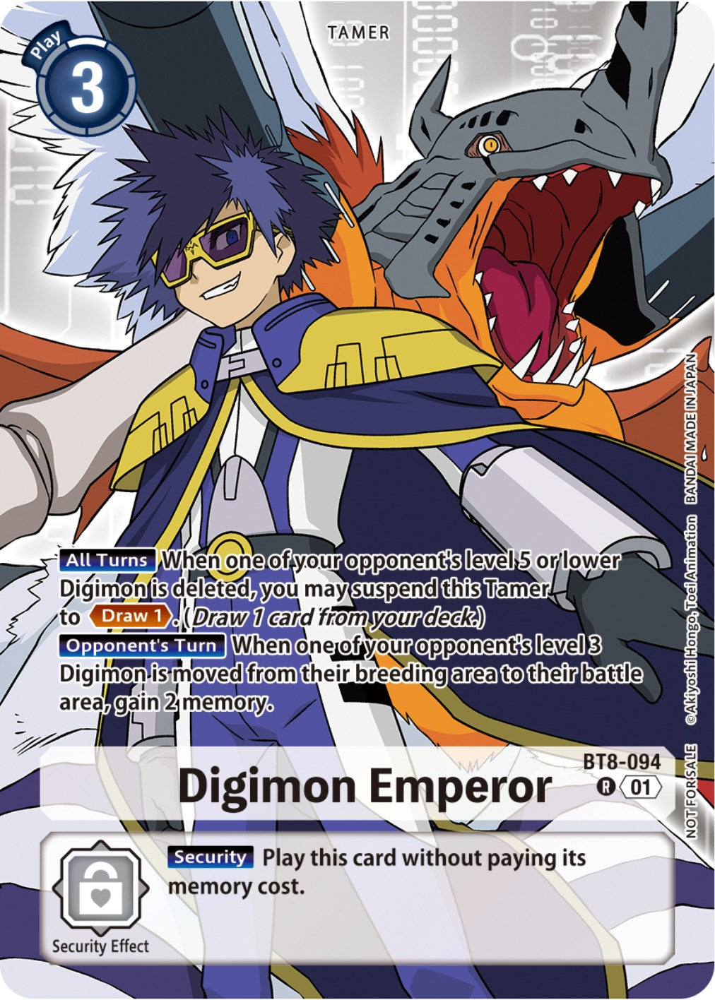 Digimon Emperor [BT8-094] (Tamer Party Pack -The Beginning-) [New Awakening] | Amazing Games TCG