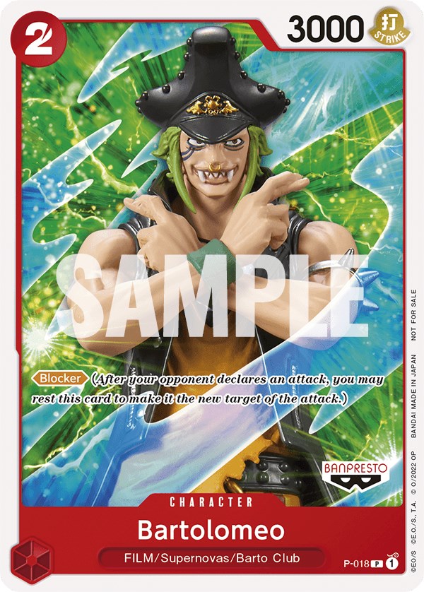 Bartolomeo (One Piece Film Red) [One Piece Promotion Cards] | Amazing Games TCG