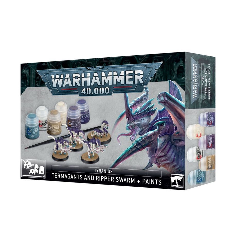 Warhammer 40,000: Tyranids: Termagants And Ripper Swarm + Paints