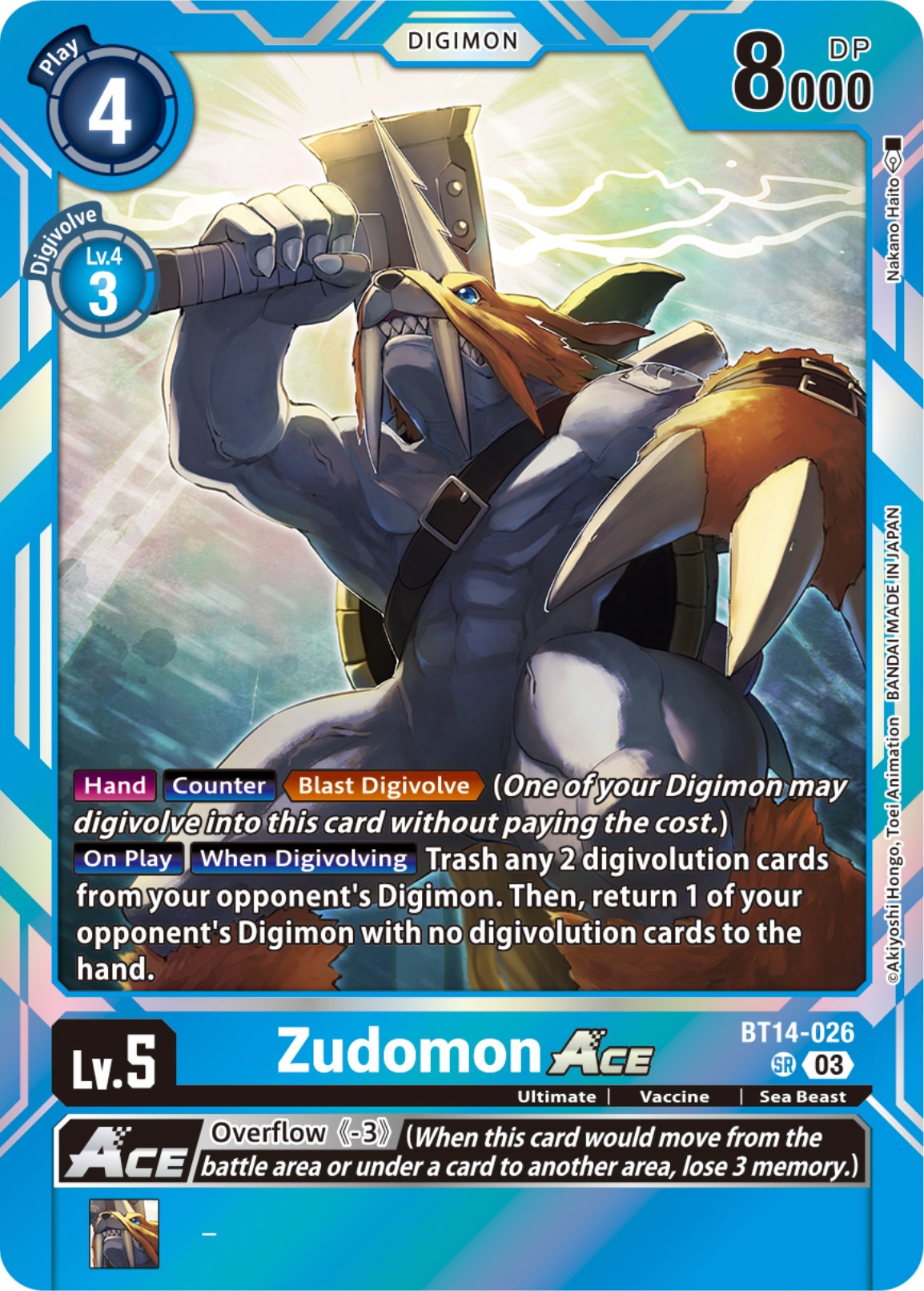 Zudomon Ace [BT14-026] [Blast Ace] | Amazing Games TCG