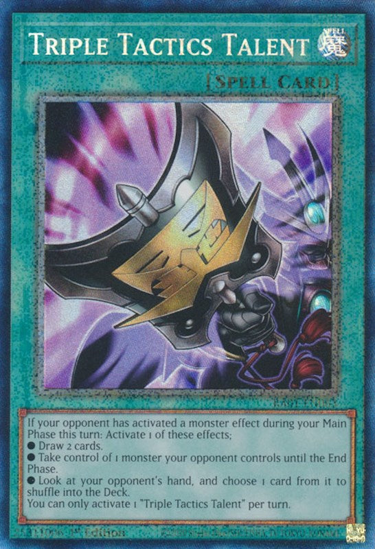 Triple Tactics Talent [RA01-EN063] Prismatic Collector's Rare | Amazing Games TCG