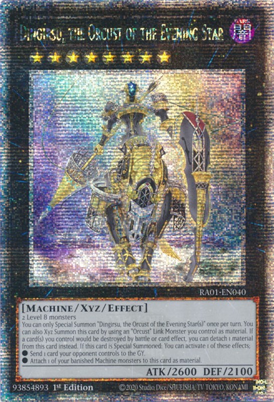 Dingirsu, the Orcust of the Evening Star [RA01-EN040] Quarter Century Secret Rare | Amazing Games TCG