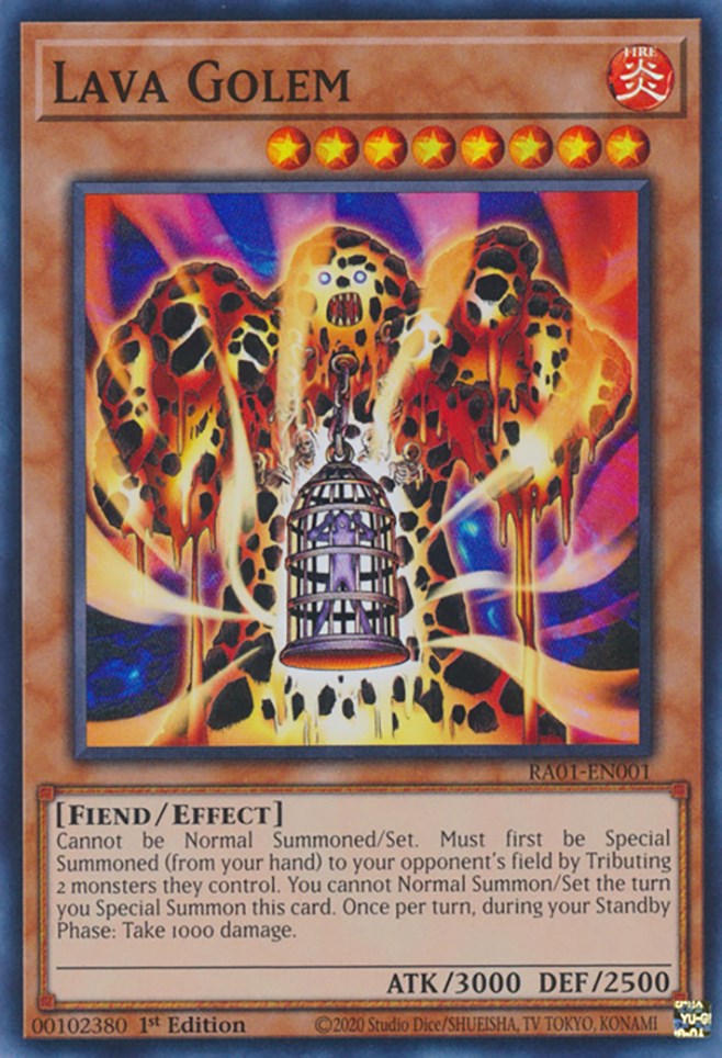 Lava Golem [RA01-EN001] Super Rare | Amazing Games TCG