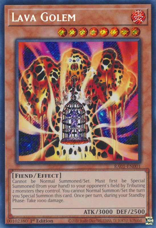 Lava Golem [RA01-EN001] Secret Rare | Amazing Games TCG