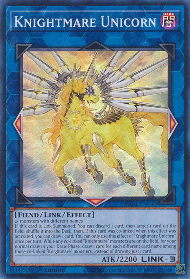 Knightmare Unicorn [RA01-EN043] Super Rare | Amazing Games TCG