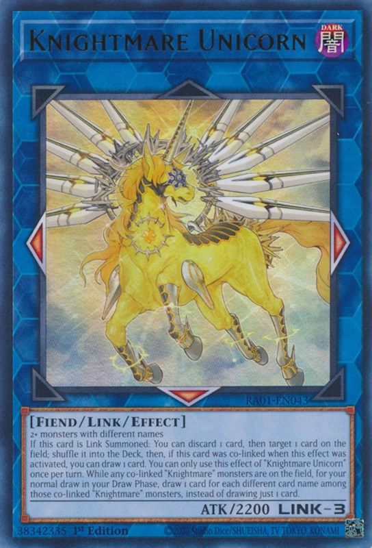 Knightmare Unicorn [RA01-EN043] Ultra Rare | Amazing Games TCG