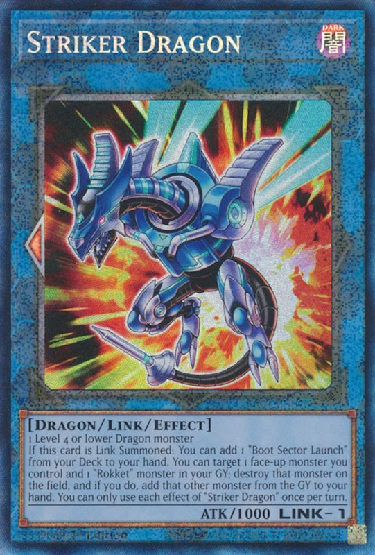 Striker Dragon [RA01-EN046] Prismatic Collector's Rare | Amazing Games TCG