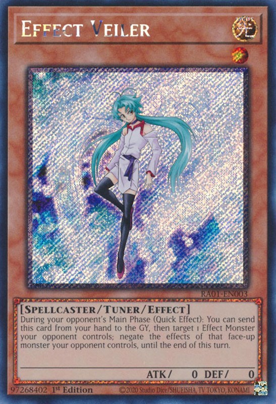 Effect Veiler [RA01-EN003] Platinum Secret Rare | Amazing Games TCG