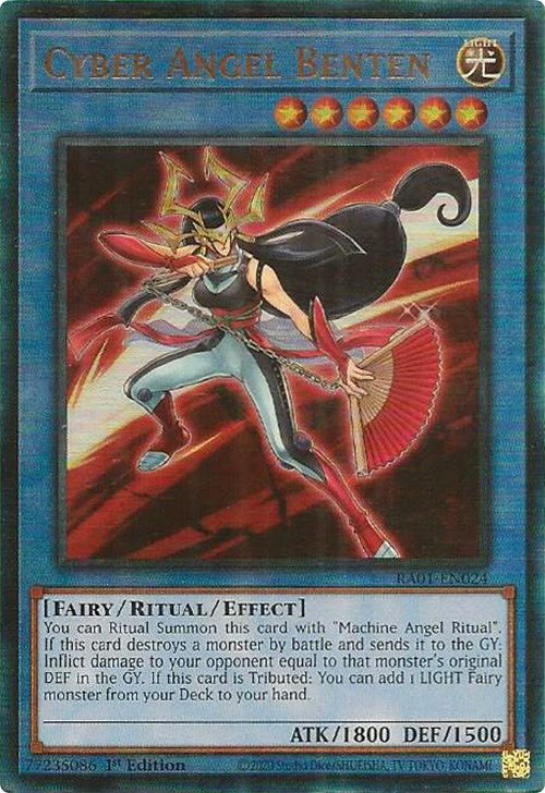 Cyber Angel Benten [RA01-EN024] Prismatic Ultimate Rare | Amazing Games TCG