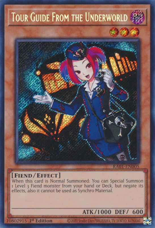 Tour Guide From the Underworld [RA01-EN005] Secret Rare | Amazing Games TCG