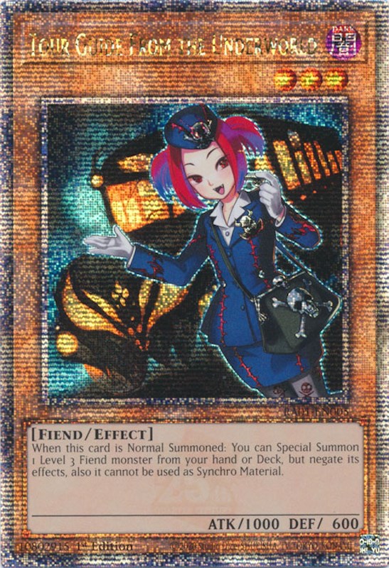 Tour Guide From the Underworld [RA01-EN005] Quarter Century Secret Rare | Amazing Games TCG