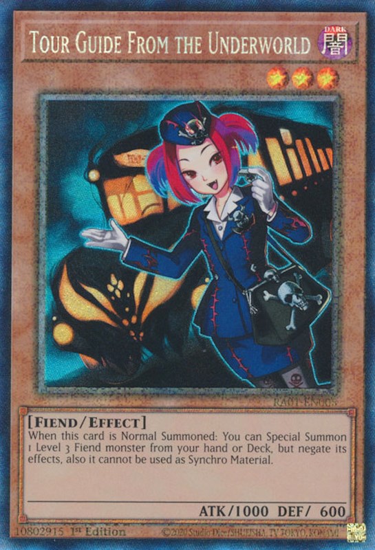 Tour Guide From the Underworld [RA01-EN005] Prismatic Collector's Rare | Amazing Games TCG