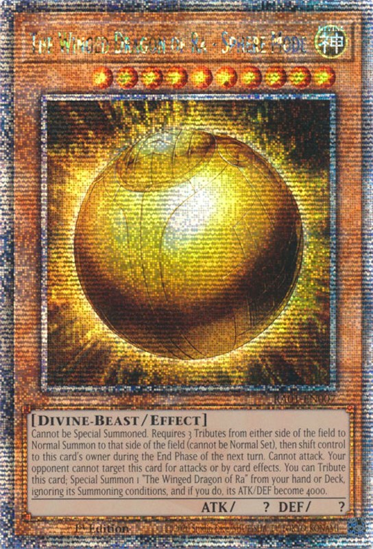 The Winged Dragon of Ra - Sphere Mode [RA01-EN007] Quarter Century Secret Rare | Amazing Games TCG