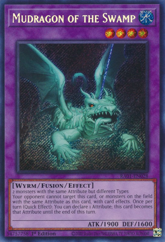 Mudragon of the Swamp [RA01-EN028] Secret Rare | Amazing Games TCG