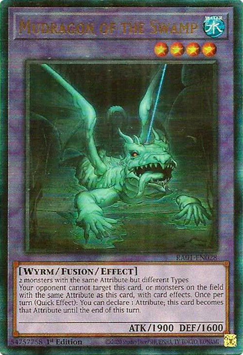 Mudragon of the Swamp [RA01-EN028] Prismatic Ultimate Rare | Amazing Games TCG