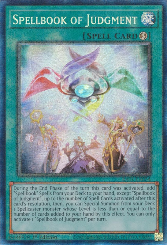 Spellbook of Judgment [RA01-EN054] Prismatic Collector's Rare | Amazing Games TCG